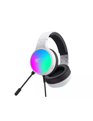 Căști gaming HAVIT H2043U-WH cu microfon, RGB, difuzoare 50mm, White