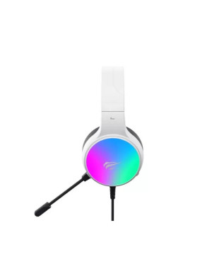 Căști gaming HAVIT H2043U-WH cu microfon, RGB, difuzoare 50mm, White