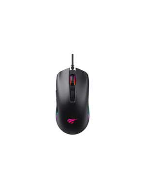 Mouse gaming cu fir HAVIT MS1010, 3600 DPI, USB, RGB, Black