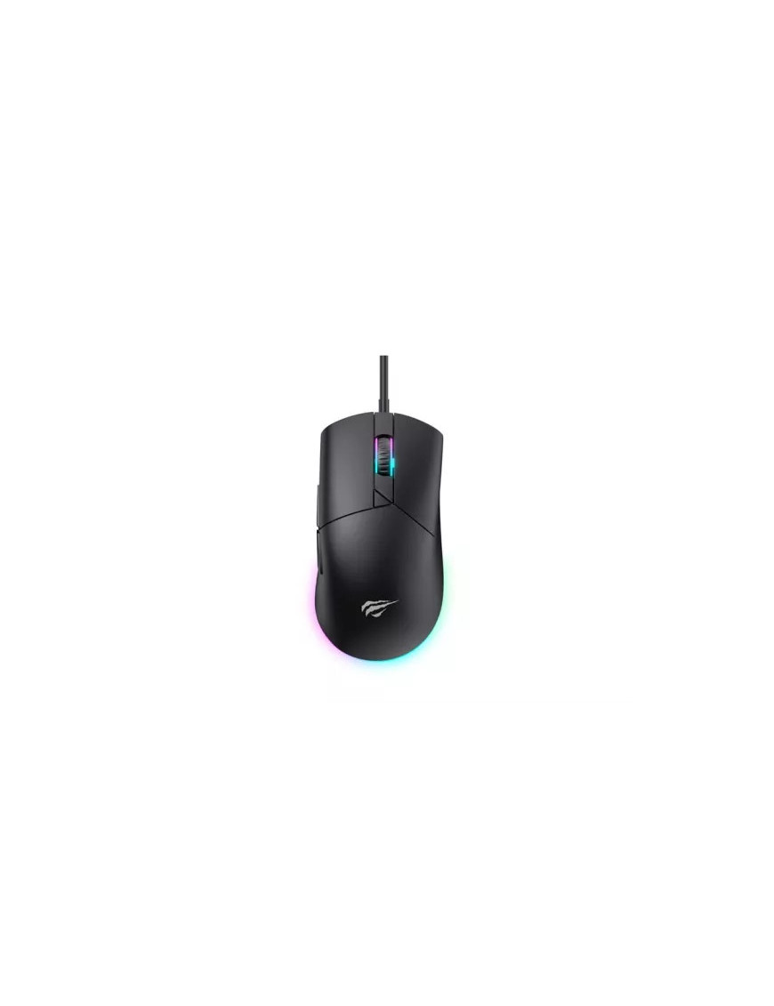 Mouse gaming cu fir HAVIT MS1038, 8000 DPI, RGB, 7 butoane programabile