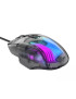 Mouse gaming cu fir HAVIT MS1011SE, 7200 DPI, RGB, Transparent Black