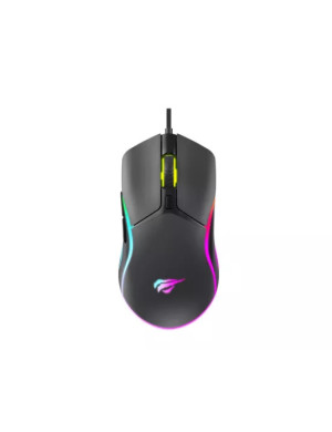 Mouse gaming cu fir HAVIT MS1029 RGB 7200 DPI USB Black