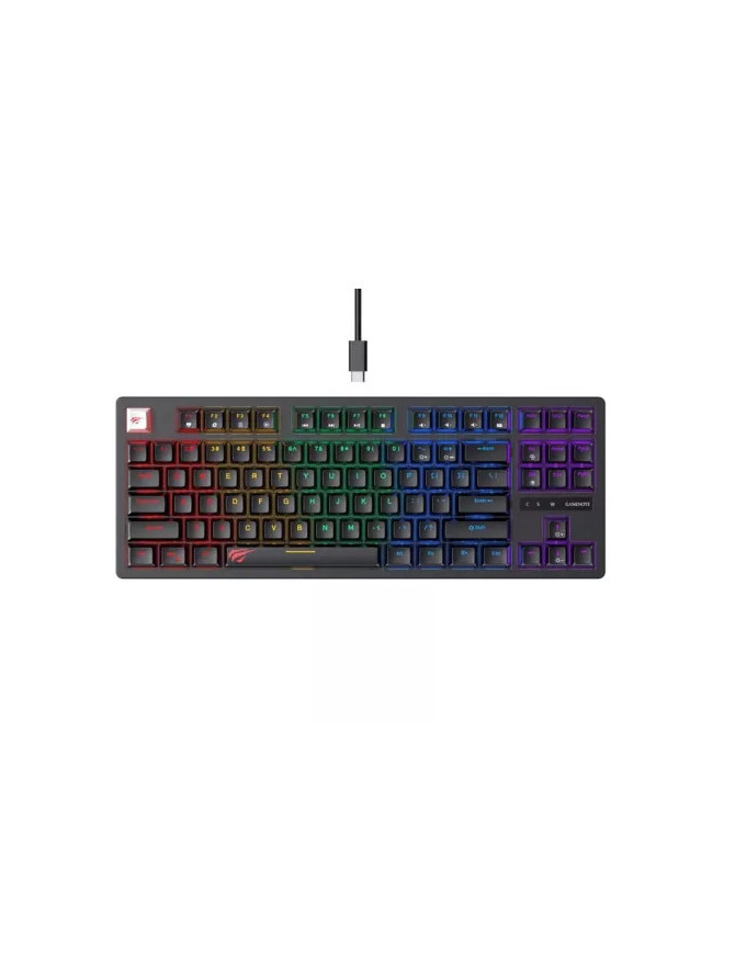 Tastatura mecanică de gaming HAVIT KB892L RGB cu fir USB – performanță și stil