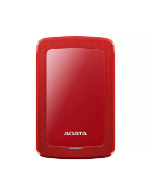 HDD extern ADATA HV300 2TB USB 3.1 – Design Slim, Protecție la Șocuri, Culoare Roșie