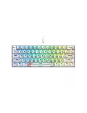 Tastatura mecanică de gaming HAVIT KB903L-TWH RGB Transparent White