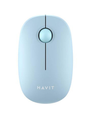 Mouse wireless silent Havit MS57GT 2.4GHz, 1600DPI, Light Blue
