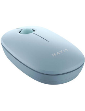 Mouse wireless silent Havit MS57GT 2.4GHz, 1600DPI, Light Blue
