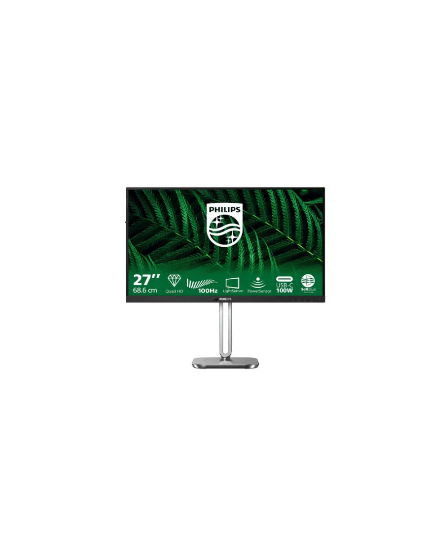 Monitor LED PHILIPS 5000 27B2G5601/00, 27" QHD, VA, 100 Hz, 4ms, Black/Silver