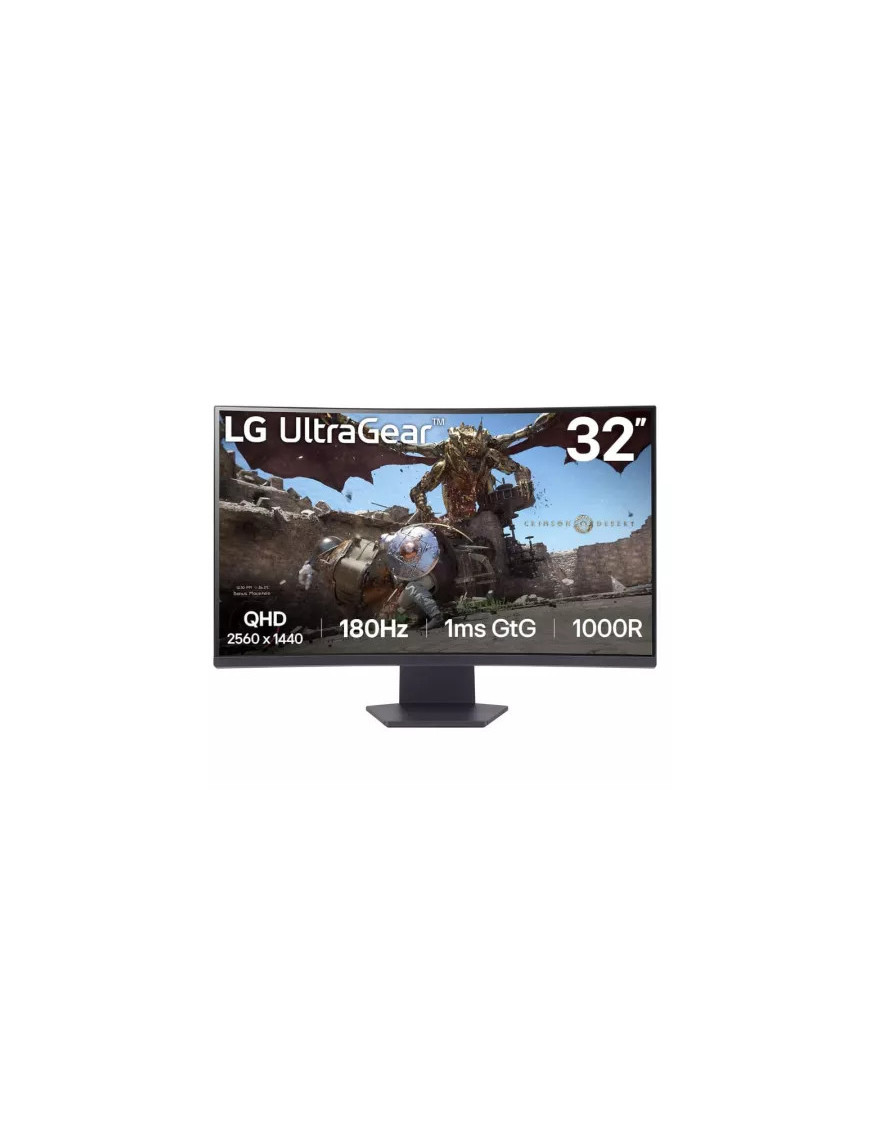 Monitor Gaming LED Curbat LG UltraGear 32GS60QC-B.AEUQ, 31.5" QHD, VA, 180 Hz, 1ms, Black