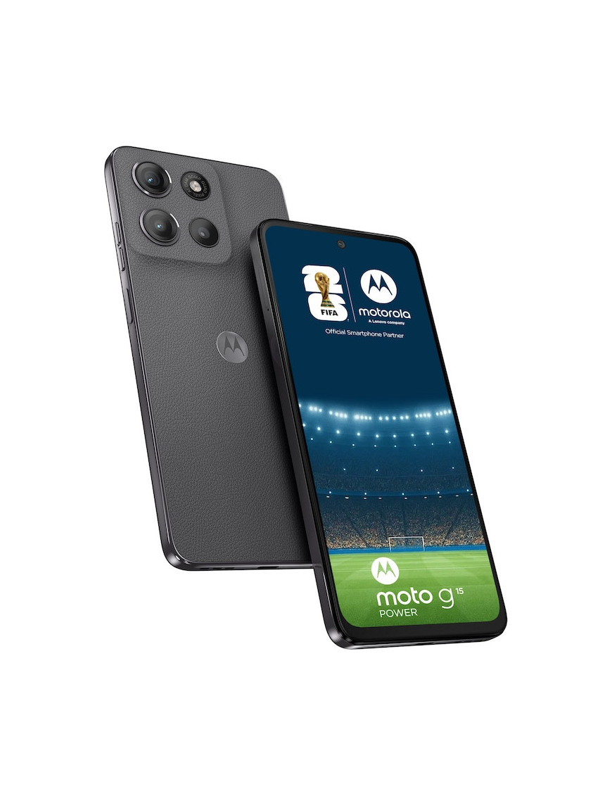 Telefon MOTOROLA moto g15 power, Dual SIM, 256GB, 8GB RAM, 6000 mAh, Gravity Grey