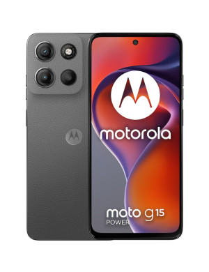 Telefon MOTOROLA moto g15 power, Dual SIM, 256GB, 8GB RAM, 6000 mAh, Gravity Grey