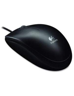 Mouse cu fir Logitech B100 USB, Negru – Simplitate și fiabilitate pentru birou