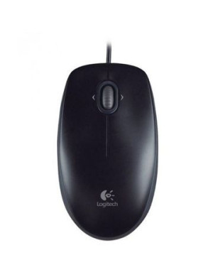 Mouse cu fir Logitech B100 USB, Negru – Simplitate și fiabilitate pentru birou