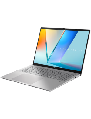 Laptop ASUS Vivobook S16 Silver M3607HA-RP008, 16", AMD® Ryzen™ 7 260, 16GB RAM, SSD 1TB, AMD Radeon 780M, Fara sistem de operar