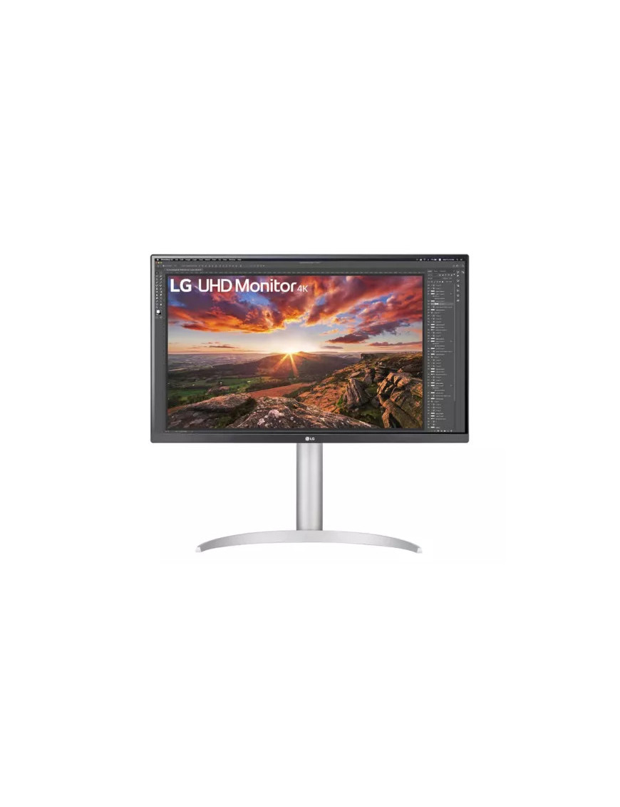 Monitor LED LG 27UP850K-W.AEU, 27" UHD, IPS, 5 ms, 60 Hz, Black/Silver