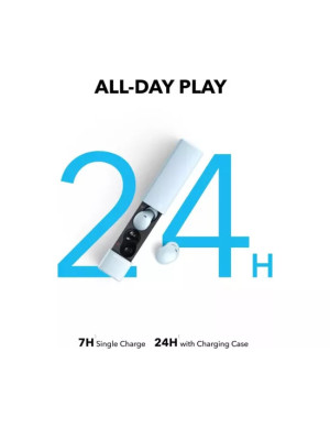 Căști wireless ANKER Soundcore A30i A3958G31 cu Bluetooth 5.4 și anulare inteligentă a zgomotului, culoare albastră