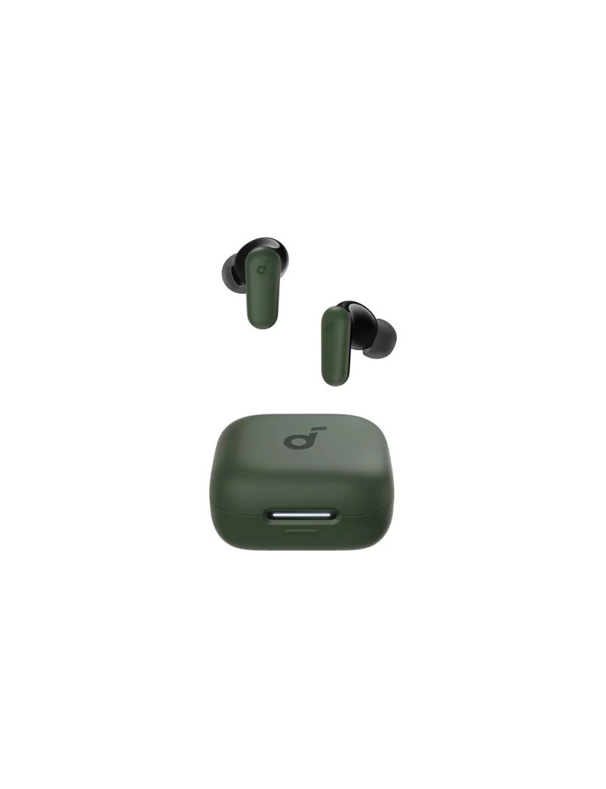 Căști wireless ANKER Soundcore P30i Bluetooth 5.4 cu ANC și carcasă 2-în-1, Verde
