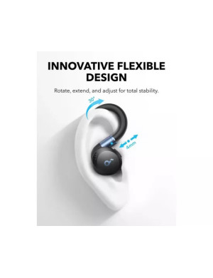 Căști wireless ANKER Soundcore Sport X20 A3968G11 cu Bluetooth 5.3 și ANC, rezistență IP68, culoare neagră