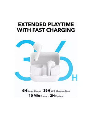 Căști wireless ANKER Soundcore K20i Bluetooth 5.3, White – Sunet clar, autonomie extinsă și confort zilnic