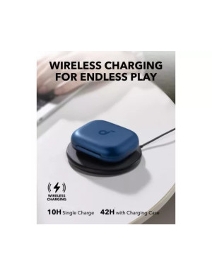 Căști wireless ANKER SoundCore AeroFit 2 A3874G31 – Bluetooth 5.4, Hi-Res Audio, autonomie 42h, albastru