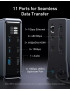Docking Station ANKER Prime 737 A83B63A1 14-in-1, 160W, GaN, Interfata Smart, Negru