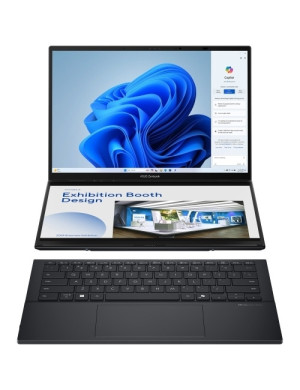Laptop ASUS Zenbook Duo 14 OLED (2025) UX8406CA-QL118X, Intel Core Ultra 7 255H, 2 x 14 inch Touch, RAM 32GB, SSD 1TB, Intel Arc