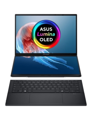 Laptop ASUS Zenbook Duo 14 OLED (2025) UX8406CA-QL118X, Intel Core Ultra 7 255H, 2 x 14 inch Touch, RAM 32GB, SSD 1TB, Intel Arc 140T, Windows 11 Pro, Inkwell Gray