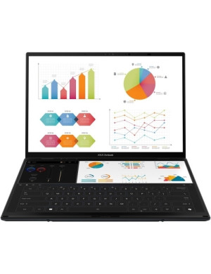 Laptop ASUS Zenbook Duo 14 OLED (2025) UX8406CA-QL118X, Intel Core Ultra 7 255H, 2 x 14 inch Touch, RAM 32GB, SSD 1TB, Intel Arc