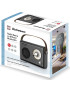 Radio portabil Electromures EM 1005, 5 W, FM, alimentare acumulator, Bluetooth, USB, Aux in, design retro, maro