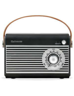 Radio Retro ElectroMures EM 1007 FM 87.5-108 MHz Bluetooth Baterie Reincarcabila 1500mAh Autonomie 6 Ore 5W Negru