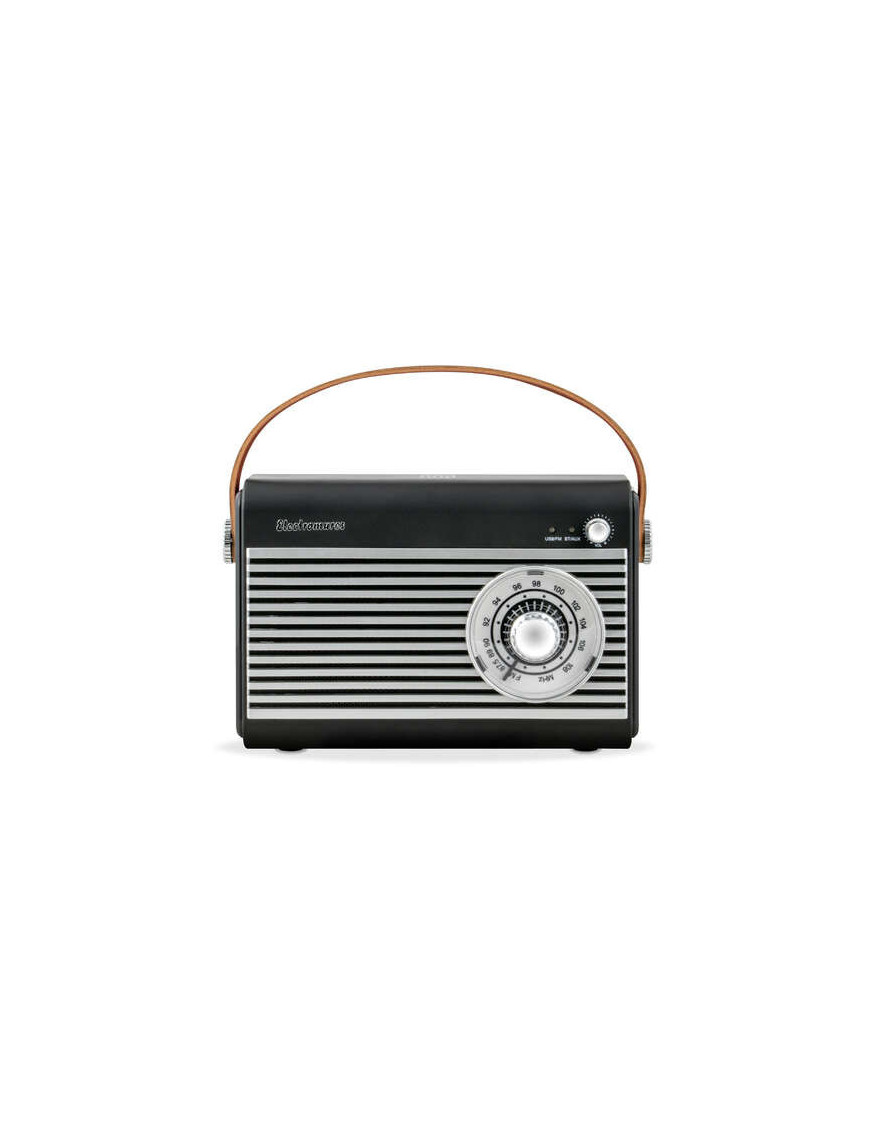 Radio Retro ElectroMures EM 1007 FM 87.5-108 MHz Bluetooth Baterie Reincarcabila 1500mAh Autonomie 6 Ore 5W Negru