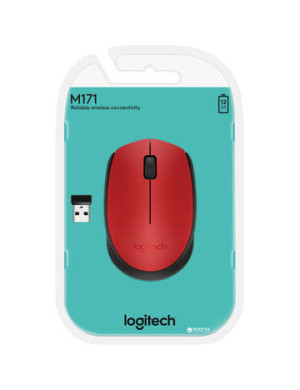 Mouse Wireless Logitech M171 Red 910-004641